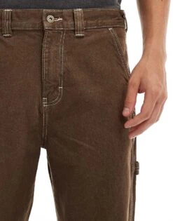 Dickies Seasonal Denim Carpenter Jeans In Mid Brown For Men -Dickies Sales Store 206690527 5