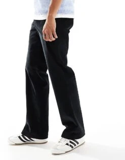 Dickies Flat Front Cord Trousers In Black For Men -Dickies Sales Store 206690597 3