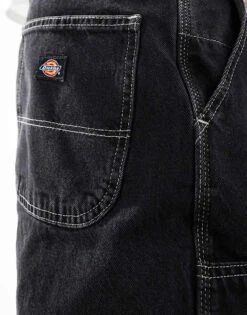 Dickies Madison Baggy Fit Double Knee Denim Jeans In Washed Black For Men -Dickies Sales Store 206690605 5