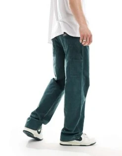 Dickies Seasonal Carpenter Trousers In Dark Green For Men Mid Green -Dickies Sales Store 206690638 4