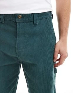 Dickies Seasonal Carpenter Trousers In Dark Green For Men Mid Green -Dickies Sales Store 206690638 5