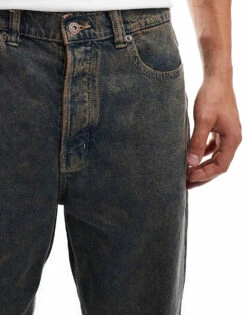 Dickies Thomasville Relaxed Fit Denim Jeans In Overdye Washed Brown For Men -Dickies Sales Store 206690656 5