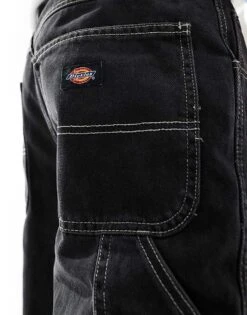 Dickies Garyville Relaxed Straight Fit Denim Jeans In Washed Black For Men -Dickies Sales Store 206690698 4