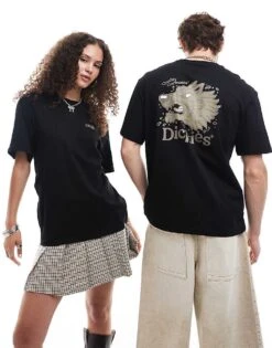 Dickies Round Up Back Print T-shirt In Black For Unisex -Dickies Sales Store 207047852 1 black 1