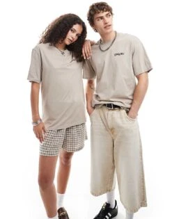 Dickies Round Up Back Print T-shirt In Light Tan For Unisex -Dickies Sales Store 207047876 1 tan 1