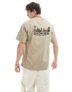 Dickies Bridger Town Back Print T-shirt In Khaki For Unisex -Dickies Sales Store 207052461 4
