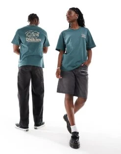 Dickies Big Sandy Back Print T-shirt In Dark Green For Unisex
