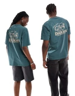 Dickies Big Sandy Back Print T-shirt In Dark Green For Unisex -Dickies Sales Store 207052556 3