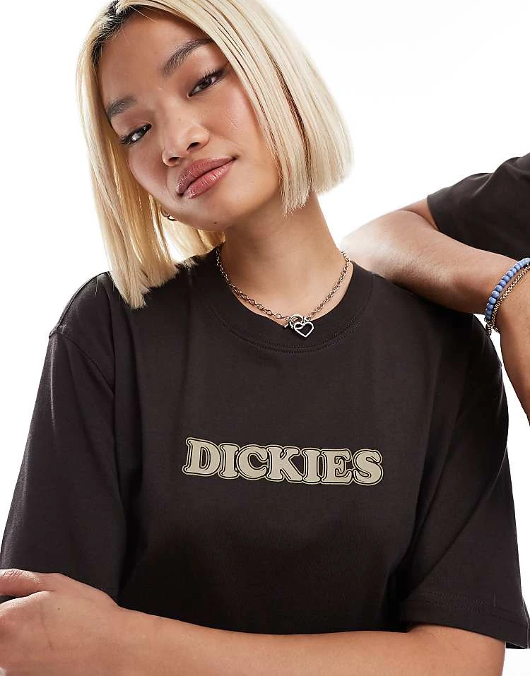 Dickies Choteau Central Logo T-shirt In Dark Brown For Unisex 4 Dickies Choteau Central Logo T-shirt In Dark Brown For Unisex - Image 2