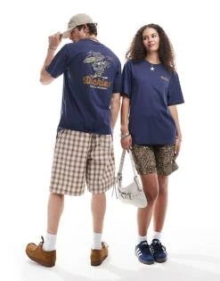 Dickies Superior Back Print T-shirt In Navy For Unisex -Dickies Sales Store 207054300 3