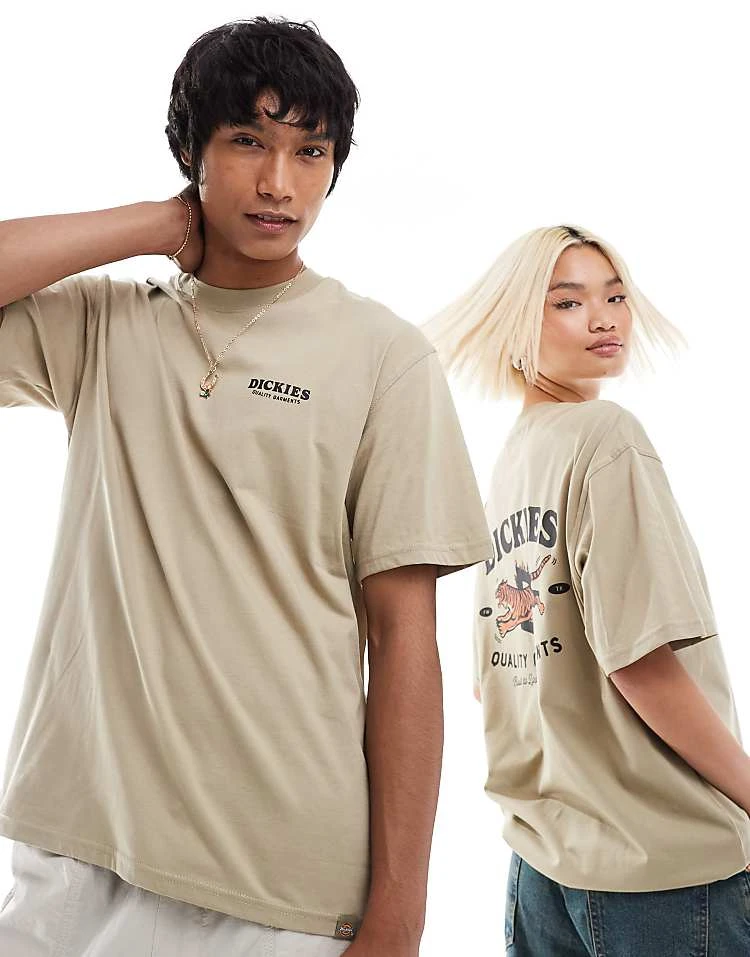 Dickies Chincoteague Back Print T-shirt In Beige For Unisex 4 Dickies Chincoteague Back Print T-shirt In Beige For Unisex - Image 2