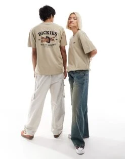 Dickies Chincoteague Back Print T-shirt In Beige For Unisex 10 Dickies Chincoteague Back Print T-shirt In Beige For Unisex -Dickies Sales Store 207071577 4