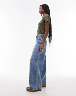 Dickies Loose Wave Wide Leg Denim Jeans In Light Blue Fade For Unisex 10 Dickies Loose Wave Wide Leg Denim Jeans In Light Blue Fade For Unisex -Dickies Sales Store 207711046 3