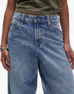 Dickies Loose Wave Wide Leg Denim Jeans In Light Blue Fade For Unisex 12 Dickies Loose Wave Wide Leg Denim Jeans In Light Blue Fade For Unisex -Dickies Sales Store 207711046 5