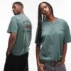 Dickies Wolf Country Graphic Back Print T-shirt In Dark Green- Exclusive To ASOS For Unisex -Dickies Sales Store 207711515 1 darkgreen