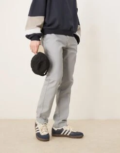 Dickies 872 Slim Fit Work Trousers In Light Grey For Men -Dickies Sales Store 207972622 1 lightgrey 1