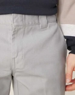 Dickies 872 Slim Fit Work Trousers In Light Grey For Men -Dickies Sales Store 207972622 3