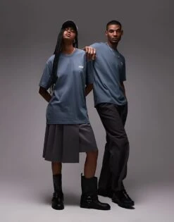 Dickies Summerdale Heavyweight Small Logo T-shirt In Mid Blue For Unisex -Dickies Sales Store 207972623 1 blue 1