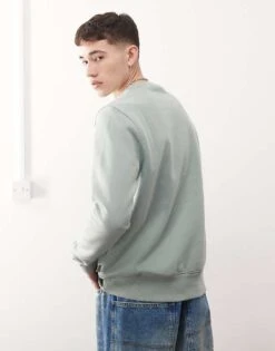 Dickies Oakport Small Logo Sweatshirt In Light Green For Men -Dickies Sales Store 207972626 4