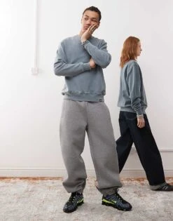 Dickies Plentywood Small Logo Sweatshirt In Washed Mid Blue For Unisex -Dickies Sales Store 207972756 3