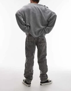 Dickies Houston Regular Fit Denim Jeans In Washed Light Grey For Men -Dickies Sales Store 207972757 3