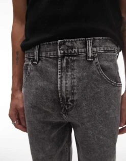 Dickies Houston Regular Fit Denim Jeans In Washed Light Grey For Men -Dickies Sales Store 207972757 5