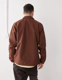 Dickies Oakport Coach Jacket In Cappuccino Brown For Men -Dickies Sales Store 207973082 4