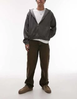 Dickies Thomasville Relaxed Fit Denim Jeans In Indigo With Brown Tint For Men -Dickies Sales Store 207973101 1 brown 1