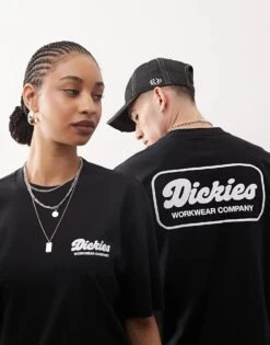Dickies Lewistown Back Print Logo T-shirt In Black For Men