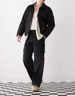 Dickies Riverbend Cargo Work Trousers In Black For Men -Dickies Sales Store 207973199 1 black 1