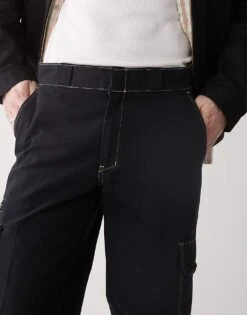 Dickies Riverbend Cargo Work Trousers In Black For Men -Dickies Sales Store 207973199 4