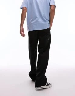 Dickies Unionville Pleated Wide Leg Work Trousers In Black For Men -Dickies Sales Store 207973326 4