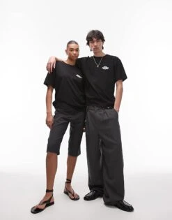 Dickies Wood Logo Back Print T-shirt In Black For Unisex -Dickies Sales Store 207973370 3