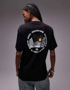 Dickies Outdoor Graphic Back Print T-shirt In Black For Unisex -Dickies Sales Store 207973498 4