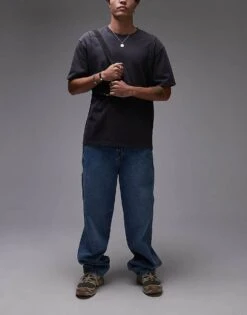 Dickies Stevensville Loose Fit Carpenter Denim Jeans In Light Blue For Men -Dickies Sales Store 207973613 1 lightblue 1