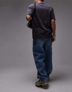 Dickies Stevensville Loose Fit Carpenter Denim Jeans In Light Blue For Men -Dickies Sales Store 207973613 3