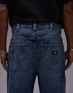 Dickies Stevensville Loose Fit Carpenter Denim Jeans In Light Blue For Men -Dickies Sales Store 207973613 5