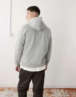Dickies Oakport Small Logo Hoodie In Grey Marl For Men -Dickies Sales Store 207973625 3