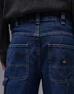Dickies Stevensville Loose Fit Carpenter Denim Jeans In Classic Blue For Men -Dickies Sales Store 207973685 4