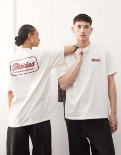 Dickies Lewistown Back Print Logo T-shirt In Off White For Unisex -Dickies Sales Store 207973697 4