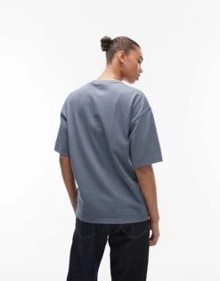 Dickies Lewistown Embroidered Central Logo T-shirt In Mid Blue For Unisex -Dickies Sales Store 207973744 3