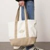 Dickies Logo Canvas Tote Bag In Off White For Men