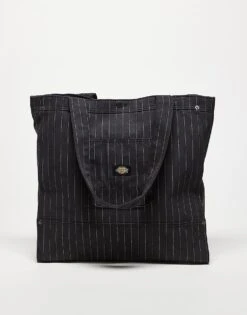 Dickies Striped Tote Bag In Black For Unisex