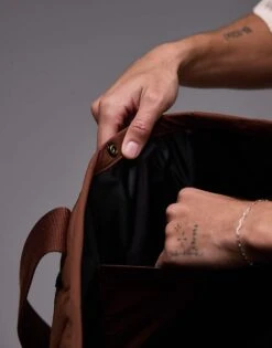 Dickies Thorsby Quilted Tote Bag In Cappuccino Brown For Unisex -Dickies Sales Store 208017176 4